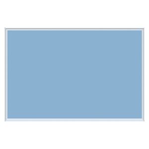 馬印 壁掛け用ワンウェイ掲示板 ブルー K23-741 1枚 - 拡大画像