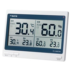 佐藤計量器 デジタル温湿度計 PC-5400TRH 1個 - 拡大画像
