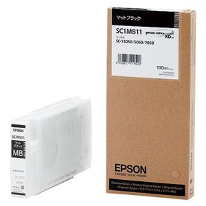 エプソン（EPSON） インクジェットカートリッジ SC1MB11 【インク色：マットブラック 110ml】 1個 - 拡大画像