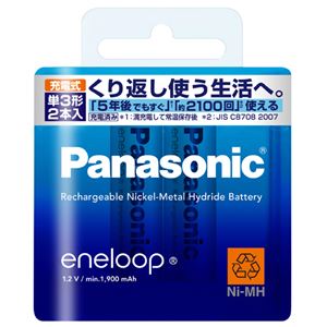 Panasonic(パナソニック) 充電式ニッケル水素電池 エネループ BK-3MCC／2 2本