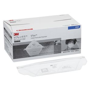 住友スリーエム 3M[TM] Vフレックス 防じんマスク レギュラーサイズ 9105J-DS2 20枚 - 拡大画像
