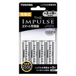 東芝 ニッケル水素電池 充電式ザ・インパルス 高容量タイプ 充電器+単3充電池セット TNHC-34AHG 1セット