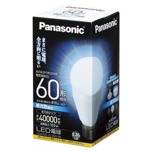 Panasonic(パナソニック) EVERLEDS LED電球 一般電球形 全方向タイプ 全光束810lm LDA10DGZ60W 1個