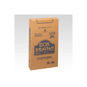 三井化学ファブロ BOXカモメパック 透明ゴミ袋（100枚入） BL-90 透明 100枚 - 拡大画像