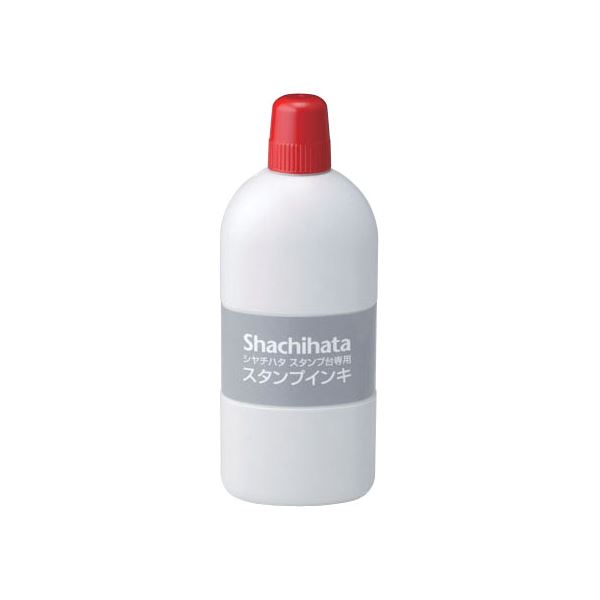 シヤチハタ スタンプ台 専用スタンプインキ（大瓶） SGN-250-R (インク色：赤) 1本 b04