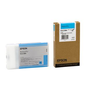 エプソン（EPSON） インクジェットカートリッジ ICLC38A 【インク色：ライトシアン】 1個 - 拡大画像