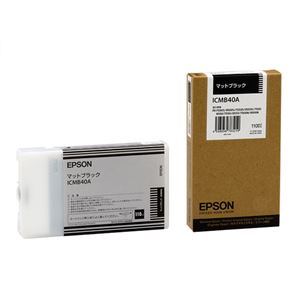 エプソン（EPSON） インクジェットカートリッジ ICMB40A 【インク色：マットブラック】 1個 - 拡大画像