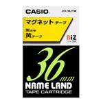 （業務用セット） カシオ ネームランド用テープカートリッジ マグネットテープ 1.5m XR-36JYW 黄 黒文字 1巻1.5m入 【×2セット】