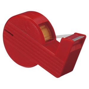 （業務用セット） ニチバン セロテープ(R)直線美(R) mini （小巻テープカッター付）巻芯径25mm CT-15SCB1 赤 1個入 【×5セット】 - 拡大画像
