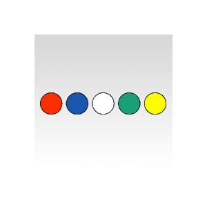 （業務用セット） ニチバン カラーラベル 一般用 一般用（混色） ML-141（混色） 赤 青 白 緑 黄 1P入 【×10セット】 - 拡大画像