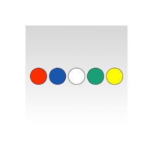 （業務用セット） ニチバン カラーラベル 一般用 一般用（混色） ML-120（混色） 赤 青 白 緑 黄 1P入 【×10セット】 - 拡大画像