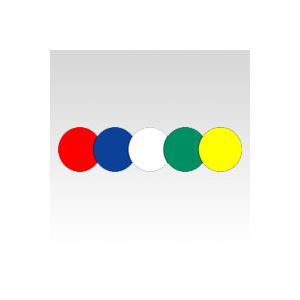 （業務用セット） ニチバン カラーラベル 一般用 一般用（混色） ML-121（混色） 赤 青 白 緑 黄 1P入 【×10セット】 - 拡大画像