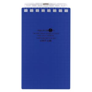 （業務用セット） リヒトラブ AQUA DROPs ツイストリング・ノート（メモサイズ） N-1661-11 藍 1冊入 【×10セット】 - 拡大画像