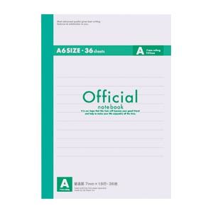 （業務用セット） アピカ オフィシャルノート 糸綴じノート A罫（7mm） 5A3F 1冊入 【×30セット】 - 拡大画像