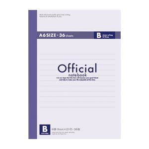 （業務用セット） アピカ オフィシャルノート 糸綴じノート B罫（6mm） 5B3F 1冊入 【×30セット】 - 拡大画像