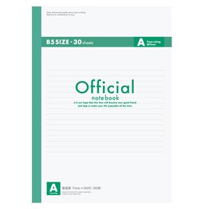 （業務用セット） アピカ オフィシャルノート 無線綴じノート A罫（7mm） 6A3F 1冊入 【×30セット】 - 拡大画像