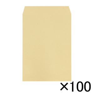 （業務用セット） 寿堂 クラフト封筒（サイド貼り） 100枚入 00190 【×3セット】 - 拡大画像