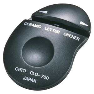 （業務用セット） オート セラミックレターオープナー CLO-700 黒 1個入 【×3セット】 - 拡大画像