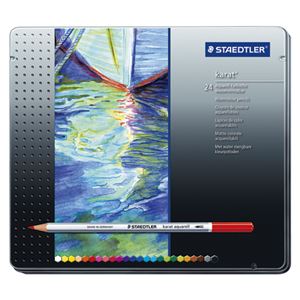 （業務用セット） ステッドラー カラトアクェレル水彩色鉛筆 125 M24 1セット 【×2セット】 - 拡大画像