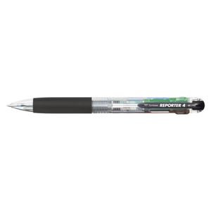 （業務用セット） トンボ鉛筆 リポーター リポーター4 4色ボールペン（黒・赤・青・緑） BC-FRC20 1本入 【×10セット】 - 拡大画像