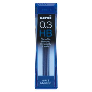（業務用セット） 三菱鉛筆 ユニ ナノダイヤ 0.3mm芯（15本入） U03202ND-HB 【×10セット】 - 拡大画像