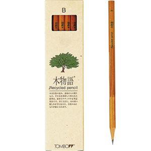 （業務用セット） トンボ鉛筆 木物語 鉛筆（リサイクル芯） LA-KEAB 12本入 【×10セット】 - 拡大画像