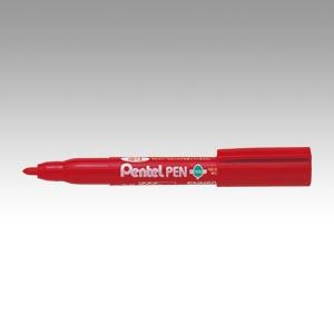 （業務用セット） ぺんてる ペン 丸芯・中字（1.1mm） ENN50-B 赤 1本入 【×30セット】 - 拡大画像