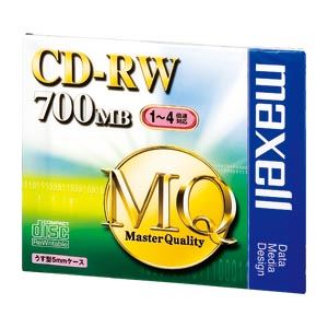 （業務用セット） マクセル maxell PC DATA用 CD-RW 1-4倍速対応 CDRW80MQ.S1P 1枚入 【×10セット】 - 拡大画像