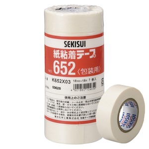 （業務用セット） セキスイ 紙粘着テープ K652X03 7巻入 【×5セット】 - 拡大画像