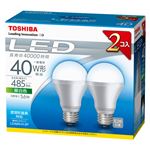 （業務用セット） 東芝 TOSHIBA E-CORE LED電球 一般電球形 下方向タイプ 全光束485lm LDA6N／H-2P 2個入 【×2セット】