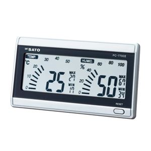 （業務用セット） 佐藤計量器 デジタル温湿度計 PC-7700II 1個入 【×2セット】 - 拡大画像