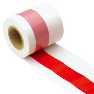 （業務用セット） 紅白テープ 50m巻 40-3081 1巻入 【×2セット】 - 拡大画像
