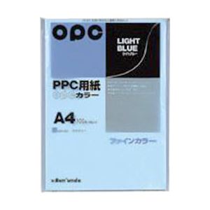 (業務用セット) 文運堂 ファインカラーPPC A4判 カラー333 ライトブルー 100枚入 【×5セット】 商品写真