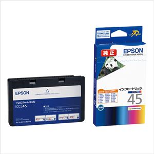 （業務用セット） エプソン EPSON インクジェットカートリッジ ICCL45 4色1体型 1個入 【×2セット】 - 拡大画像