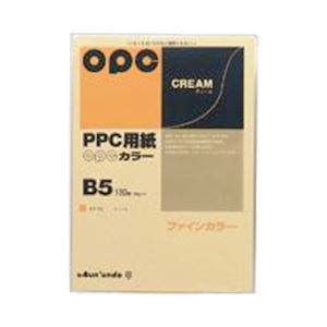 （業務用セット） 文運堂 ファインカラーPPC B5判 カラー322 クリーム 100枚入 【×10セット】 - 拡大画像