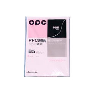 （業務用セット） 文運堂 ファインカラーPPC B5判 カラー325 ピンク 100枚入 【×10セット】 - 拡大画像
