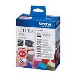 （業務用セット） ブラザー インクジェットカートリッジ LC111BK-2PK ブラック2個パック 2個入 【×2セット】