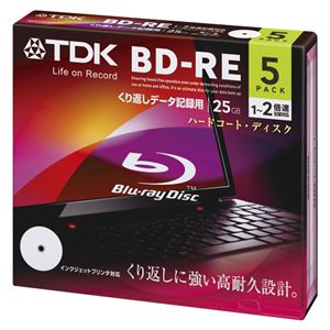 （業務用セット） TDK Life on Record PC DATA用 BD-RE 1-2倍速対応 BED25PWA5A 5枚入 【×2セット】