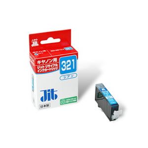 （業務用セット） ジット（キヤノン Canon用） インクジェットカートリッジ JIT-C321C シアン 1個入 【×3セット】 - 拡大画像