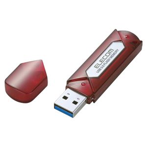 （業務用セット） エレコム USB3.0メモリ MF-AU308GRS レッドシルバー 1個入 【×2セット】 - 拡大画像