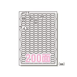（業務用セット） エーワン ラベルシール〈プリンタ兼用〉 マット紙 100枚入 73200 【×2セット】 - 拡大画像