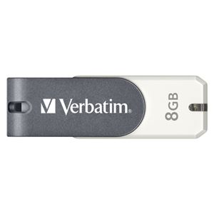 （業務用セット） 三菱化学メディア 回転式USBフラッシュメモリ USBM8GVWS2 1個入 【×2セット】 - 拡大画像