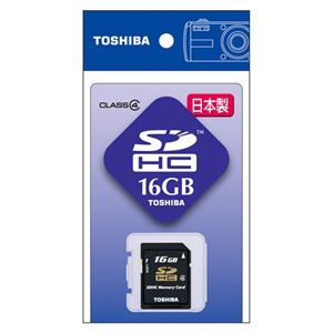 （業務用セット） 東芝 TOSHIBA SDHCメモリーカード SD-F016GTS 1枚入 【×2セット】 - 拡大画像