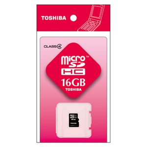 （業務用セット） 東芝 TOSHIBA microSDHCカード SD-ME016GS 1枚入 【×2セット】 - 拡大画像