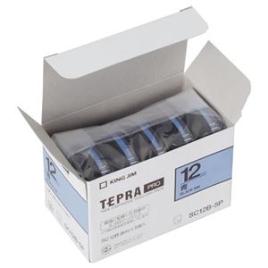 キングジム テプラPROテープエコノパック 5個入 12mm青 SC12B-5P 商品画像