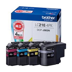 ブラザーインクカートリッジ 4色パック LC21E-4PK LC21E-4PK