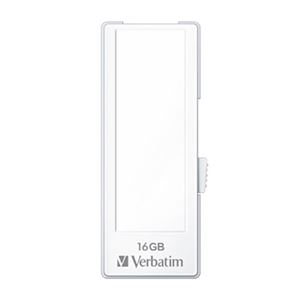三菱化学メディア USBメモリ スライド式 16GB 白 10個入 USBF16GVW1C 商品画像