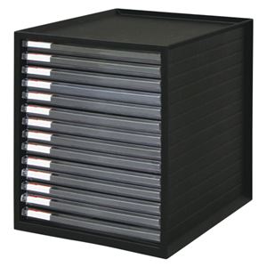 アイリスオーヤマレターケース A4 14段 ブラック LCE-14S 商品画像