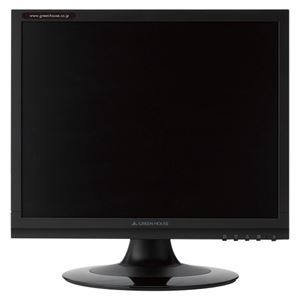 グリーンハウス 17型カラーLED液晶ディスプレイ ブラック GH-LCS17C-BK