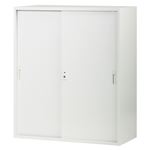 弘益 スチール書庫 スチール扉 ライトグレー TJ-H90S